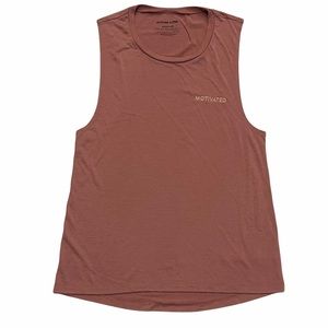 ATTITUDE IS FREE Motivated Mauve Sleeveless Loose Fitting Tank Top Size M